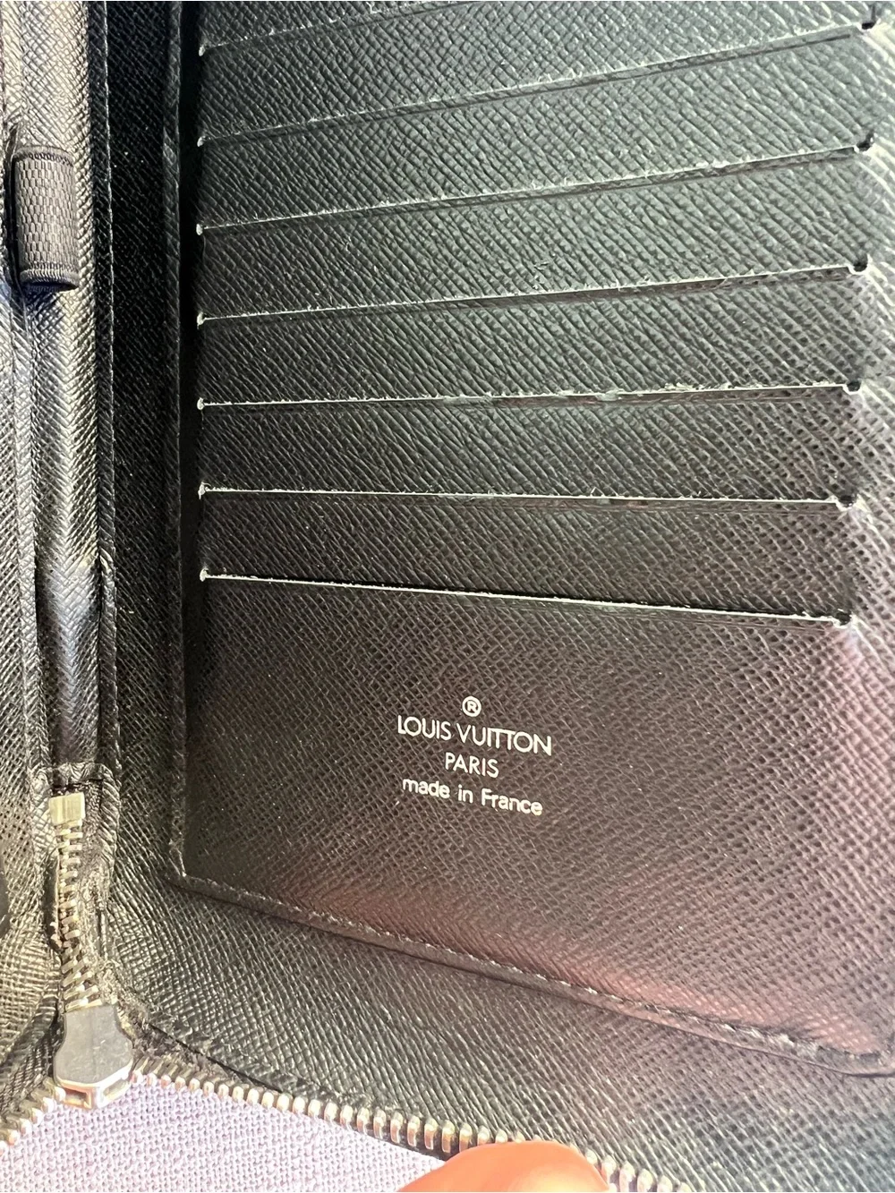 Louis Vuitton Taiga leather Atoll travel organizer in black